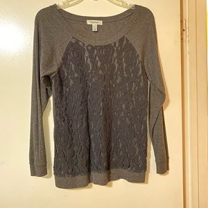 👚 DRESSBARN Lace Sweatshirt